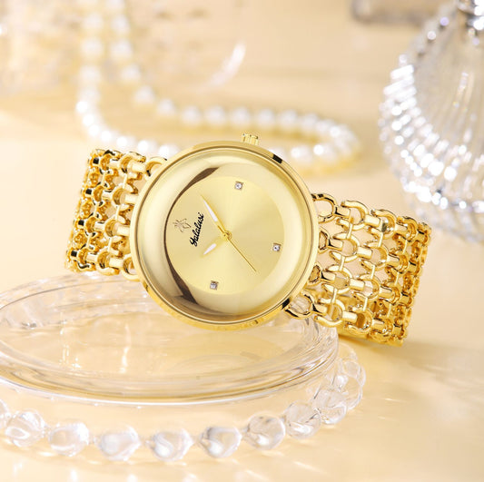 Yalalusi Luxury Women Watch with Hollow Strap