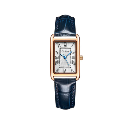 Women Square Stainless Steel Quartz Watch