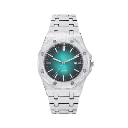 Frost Gold Octagonal Dial Waterproof Luminous Quartz Watch
