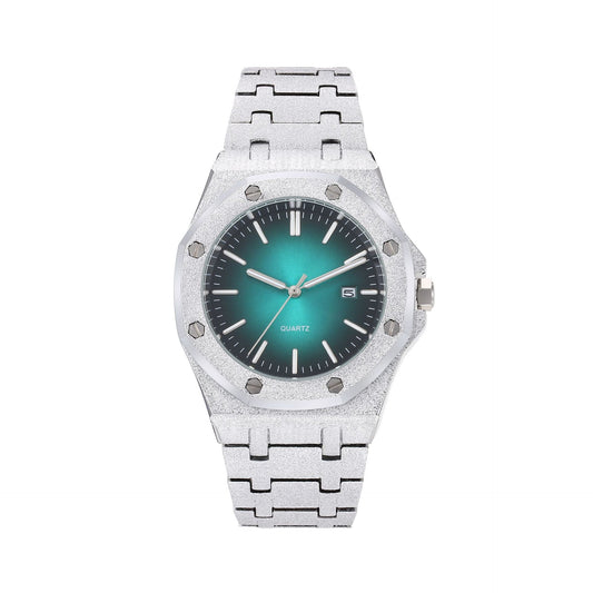 Frost Gold Octagonal Dial Waterproof Luminous Quartz Watch