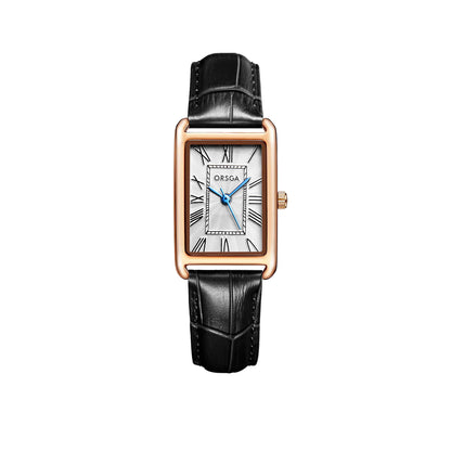 Women Square Stainless Steel Quartz Watch