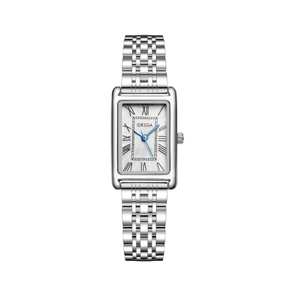 Women Square Stainless Steel Quartz Watch