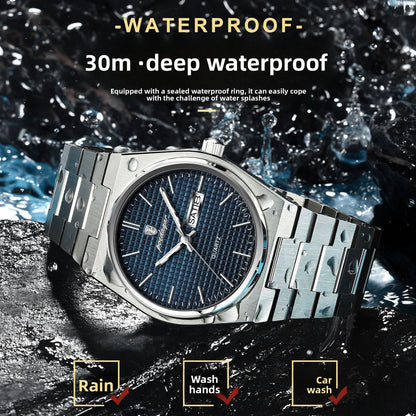 Ultra-Thin Men's Quartz Watch with Calendar