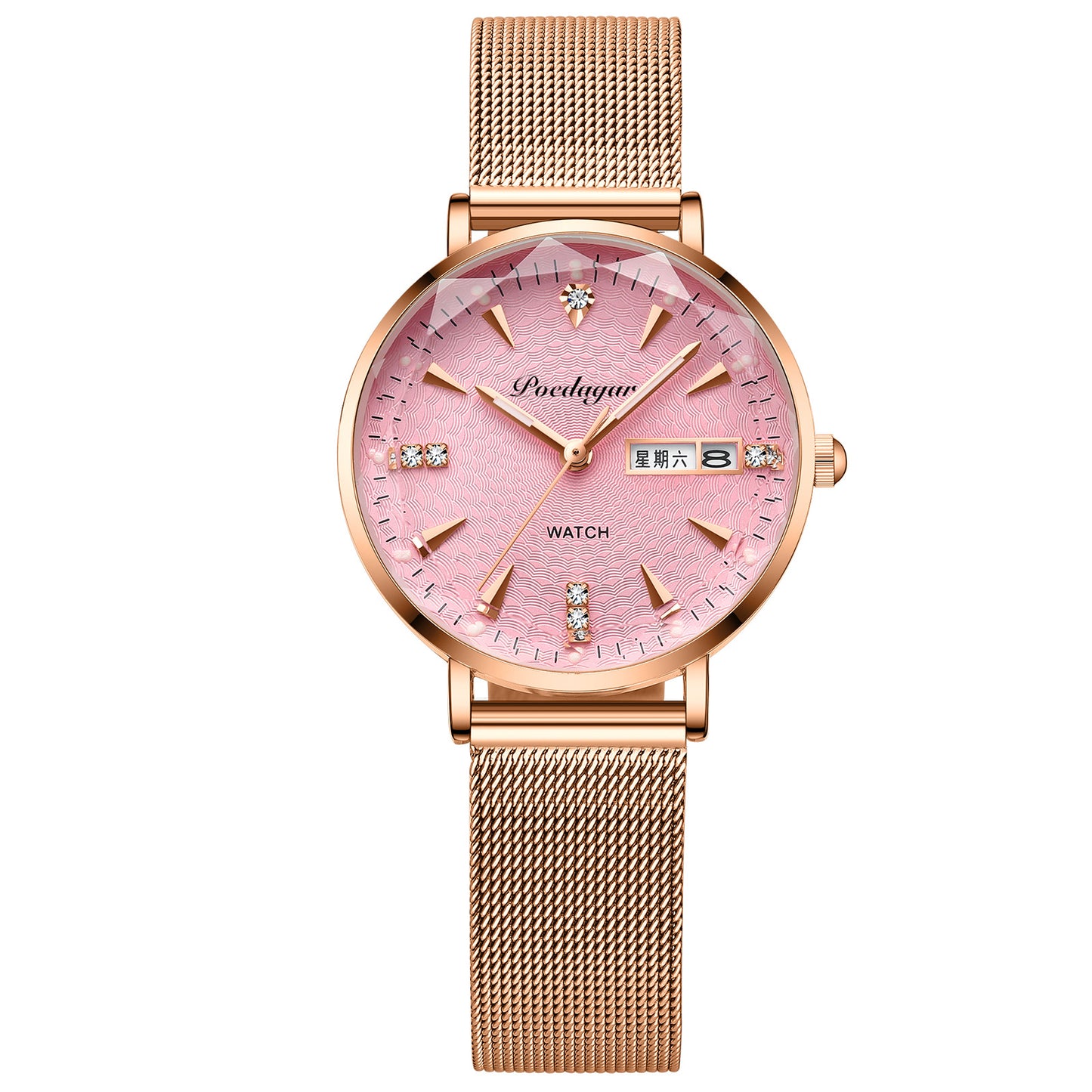 Waterproof Luminous Women Calendar Watch