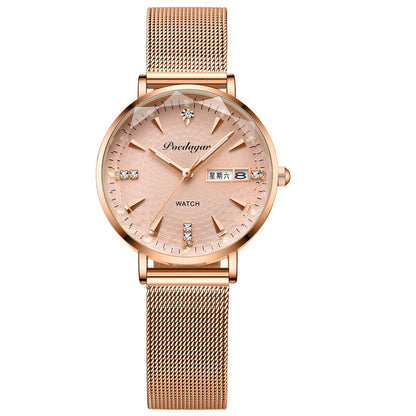 Waterproof Luminous Women Calendar Watch