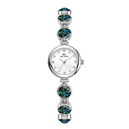 Elegant Malachite Bead Quartz Women Watch