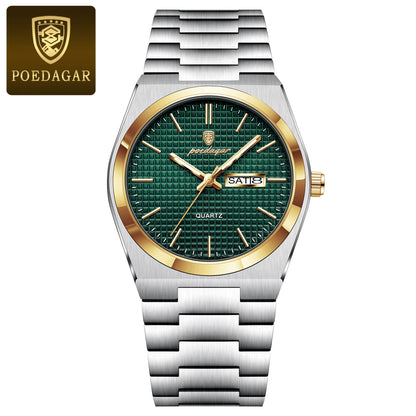 Ultra-Thin Men's Quartz Watch with Calendar