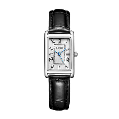 Women Square Stainless Steel Quartz Watch