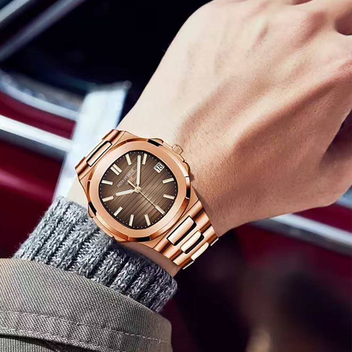 Automatic Mechanical Watch with Luminous Display