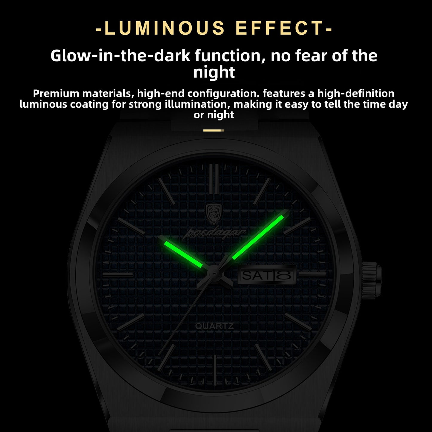 Ultra-Thin Men's Quartz Watch with Calendar