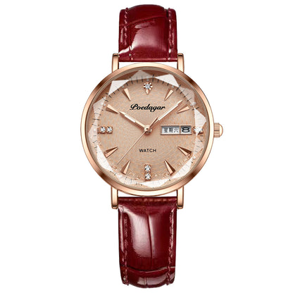 Waterproof Luminous Women Calendar Watch