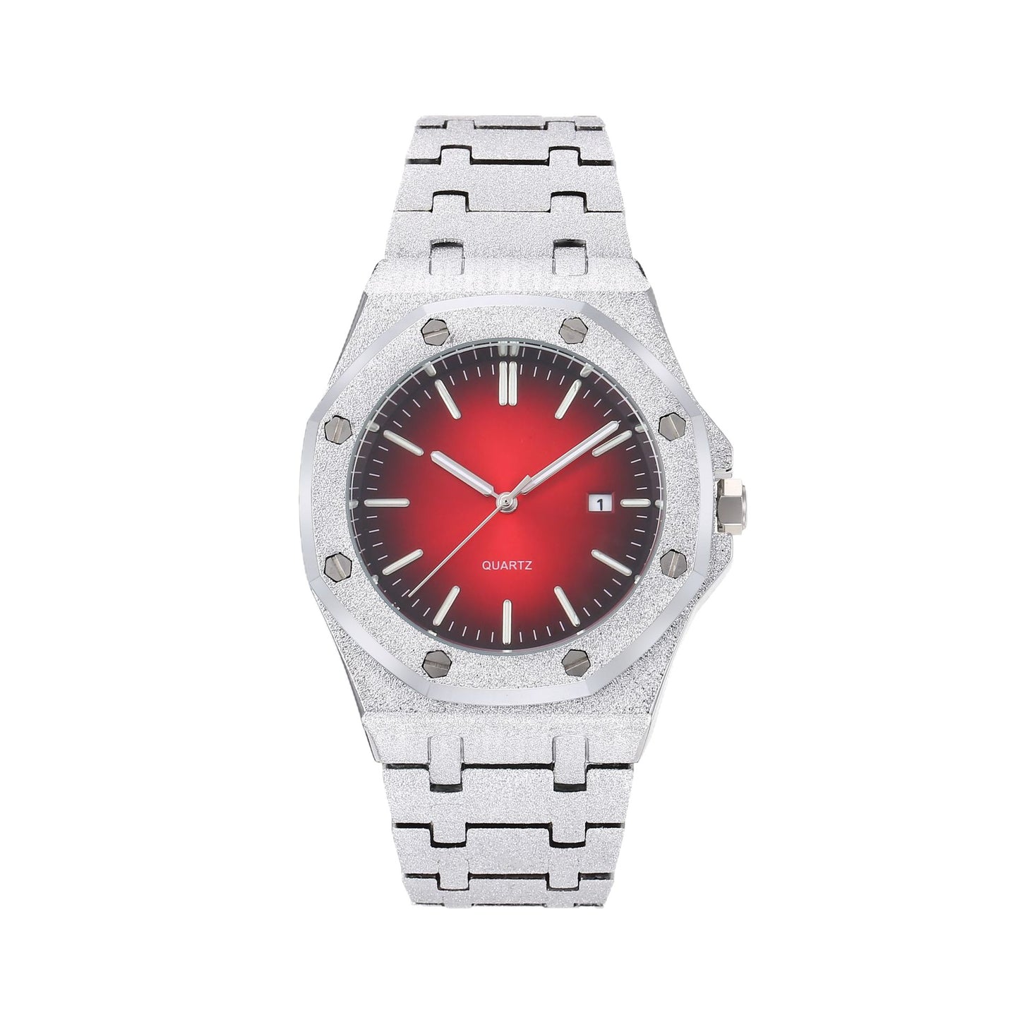Frost Gold Octagonal Dial Waterproof Luminous Quartz Watch