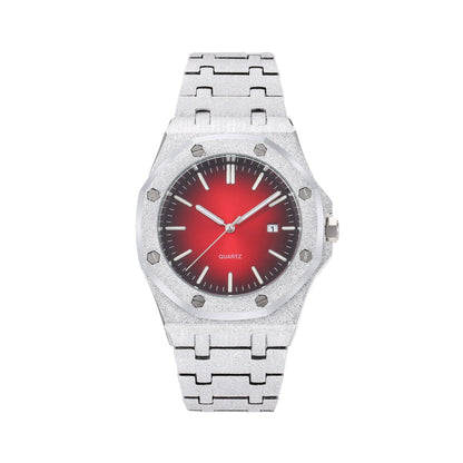 Frost Gold Octagonal Dial Waterproof Luminous Quartz Watch