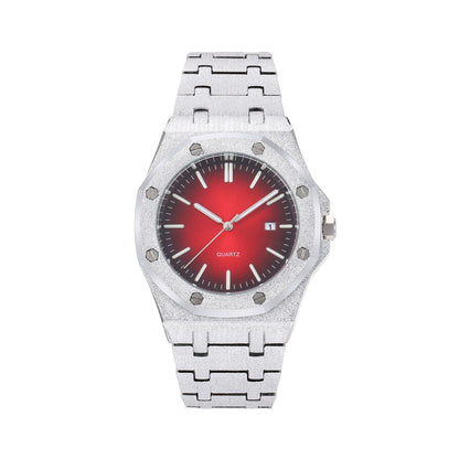 Frost Gold Octagonal Dial Waterproof Luminous Quartz Watch