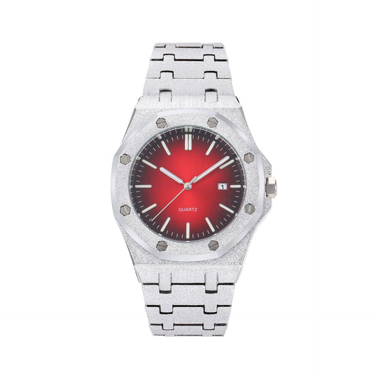 Frost Gold Octagonal Dial Waterproof Luminous Quartz Watch