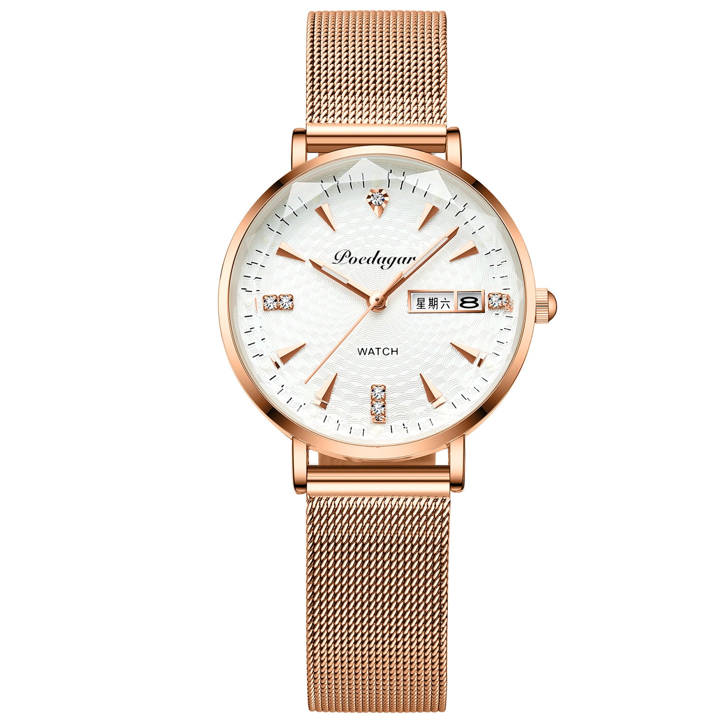 Waterproof Luminous Women Calendar Watch