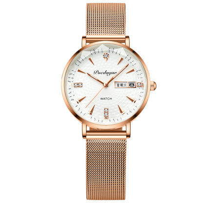 Waterproof Luminous Women Calendar Watch