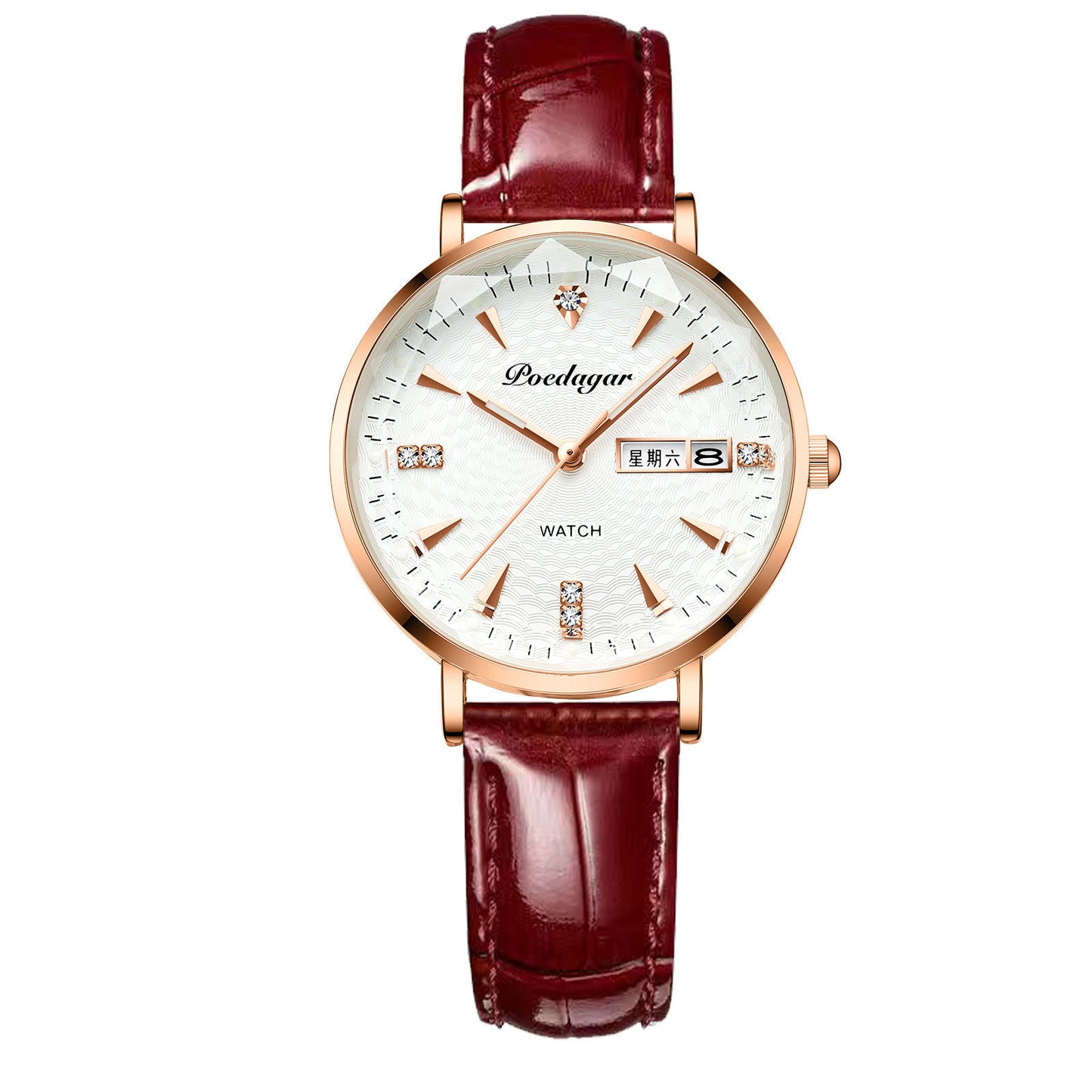 Waterproof Luminous Women Calendar Watch