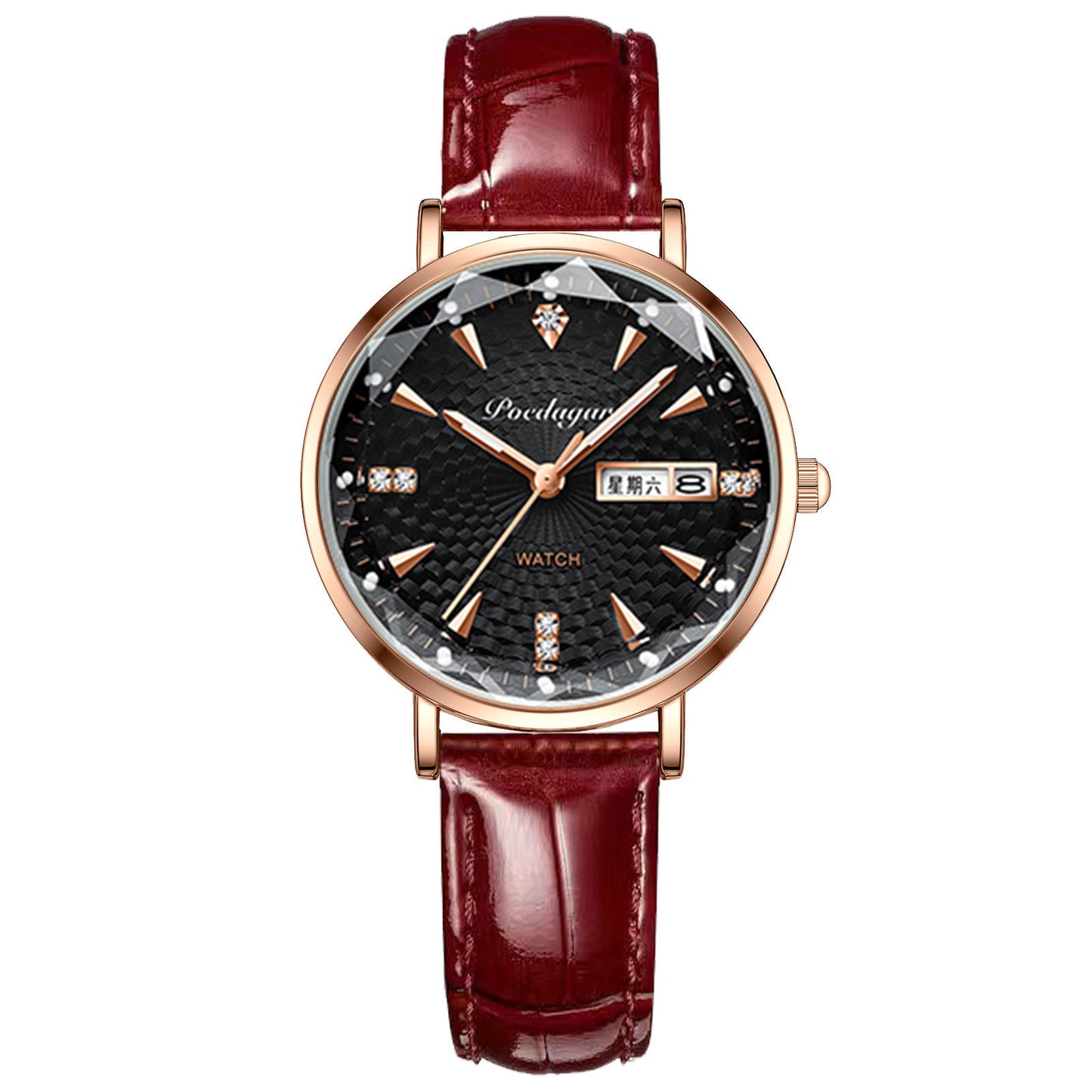 Waterproof Luminous Women Calendar Watch