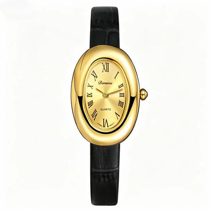 Oval Stainless Steel Quartz Watch