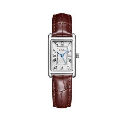 Women Square Stainless Steel Quartz Watch